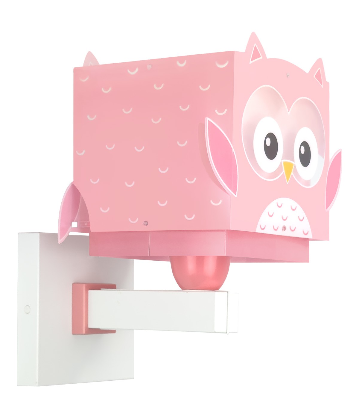 Dansi Aplique De Pared Infantil Little Pink Owl Búho Rosa