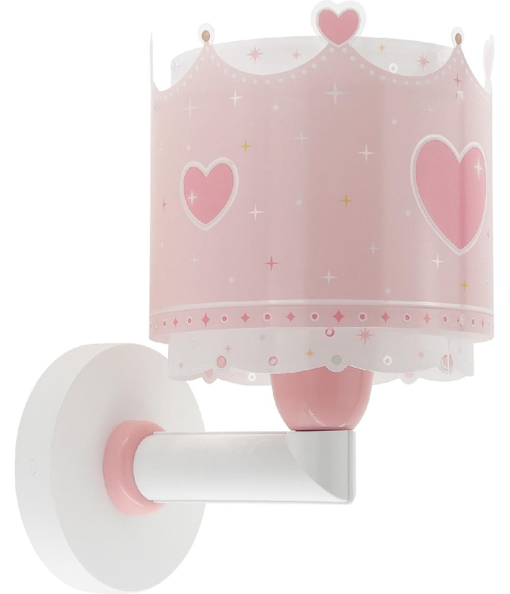 Dansi Aplique De Pared Infantil Little Queen Corona Y Corazones