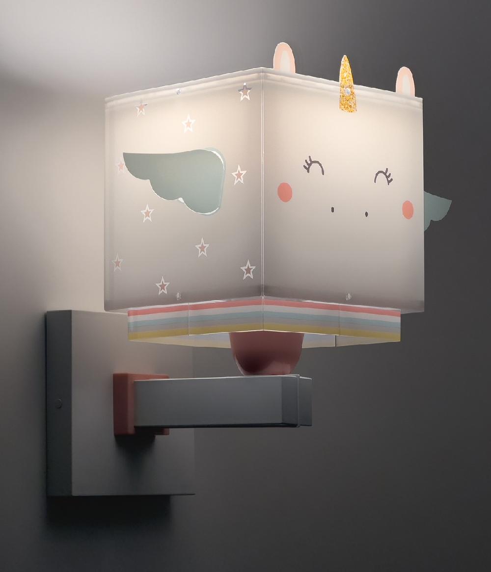 Dansi Aplique De Pared Infantil Little Unicorn Pequeño Unicornio