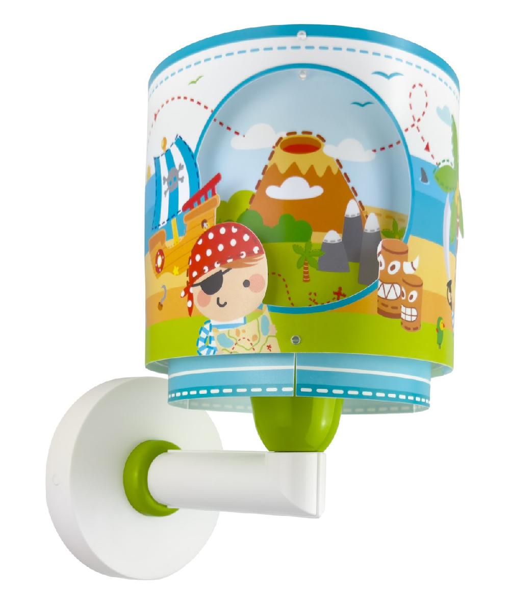 Dansi Aplique De Pared Infantil Pirate Island Isla Pirata