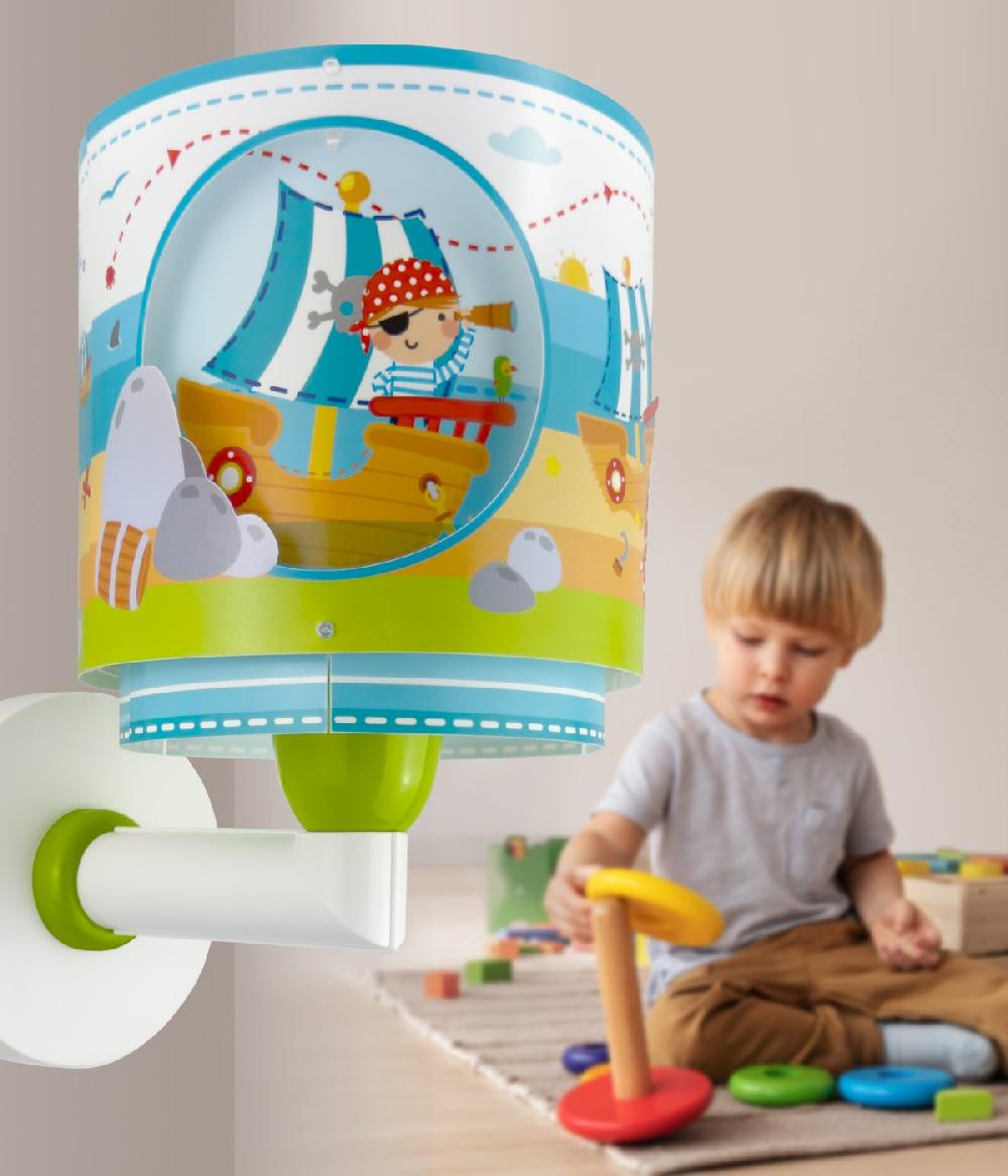 Dansi Aplique de pared infantil Pirate Island Isla Pirata