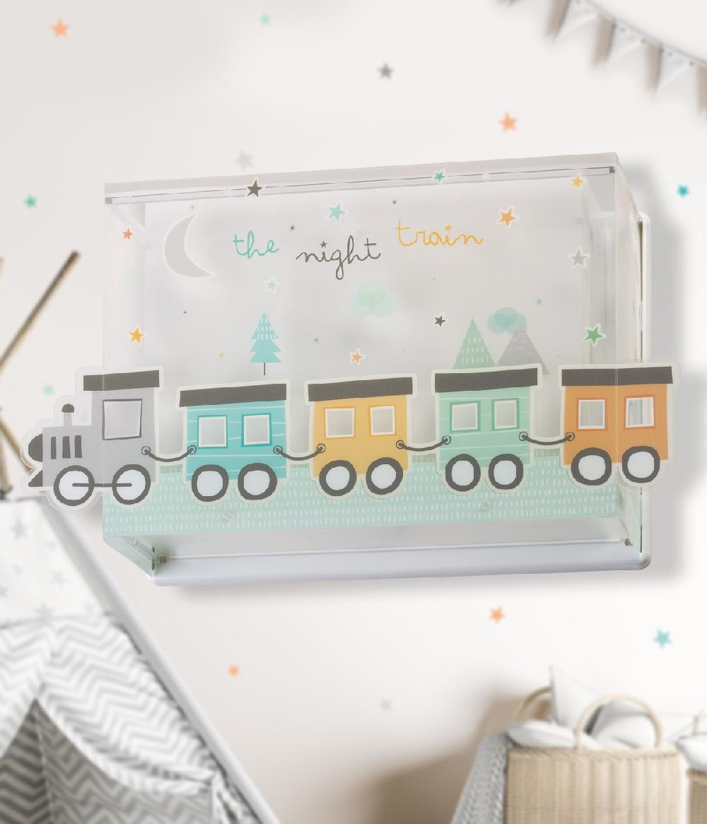 Dansi Aplique de pared infantil The Night Train Tren