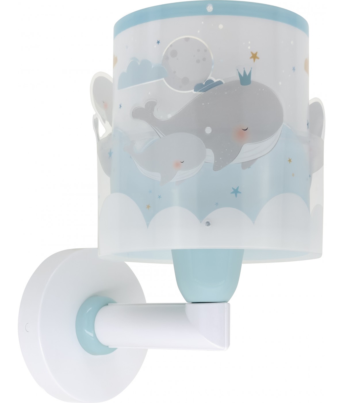 Dansi Aplique De Pared Infantil Whale Dreams Ballenas Azul