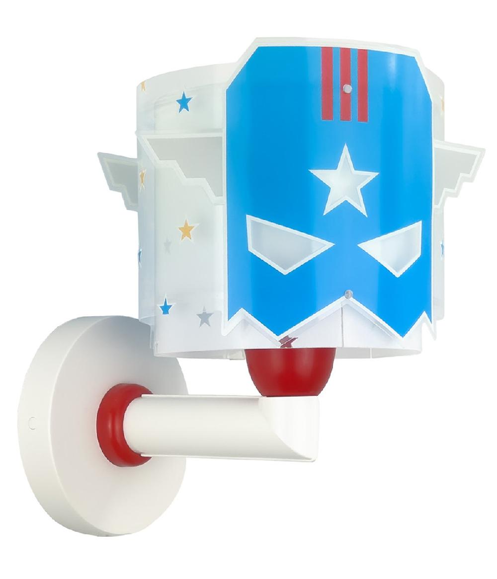 Dansi Aplique De Pared Infantil Blue Hero