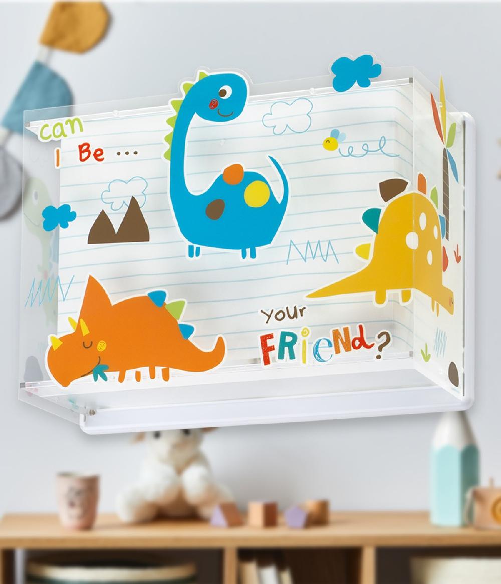 Dansi Aplique De Pared Infantil Dinos Dinosaurios