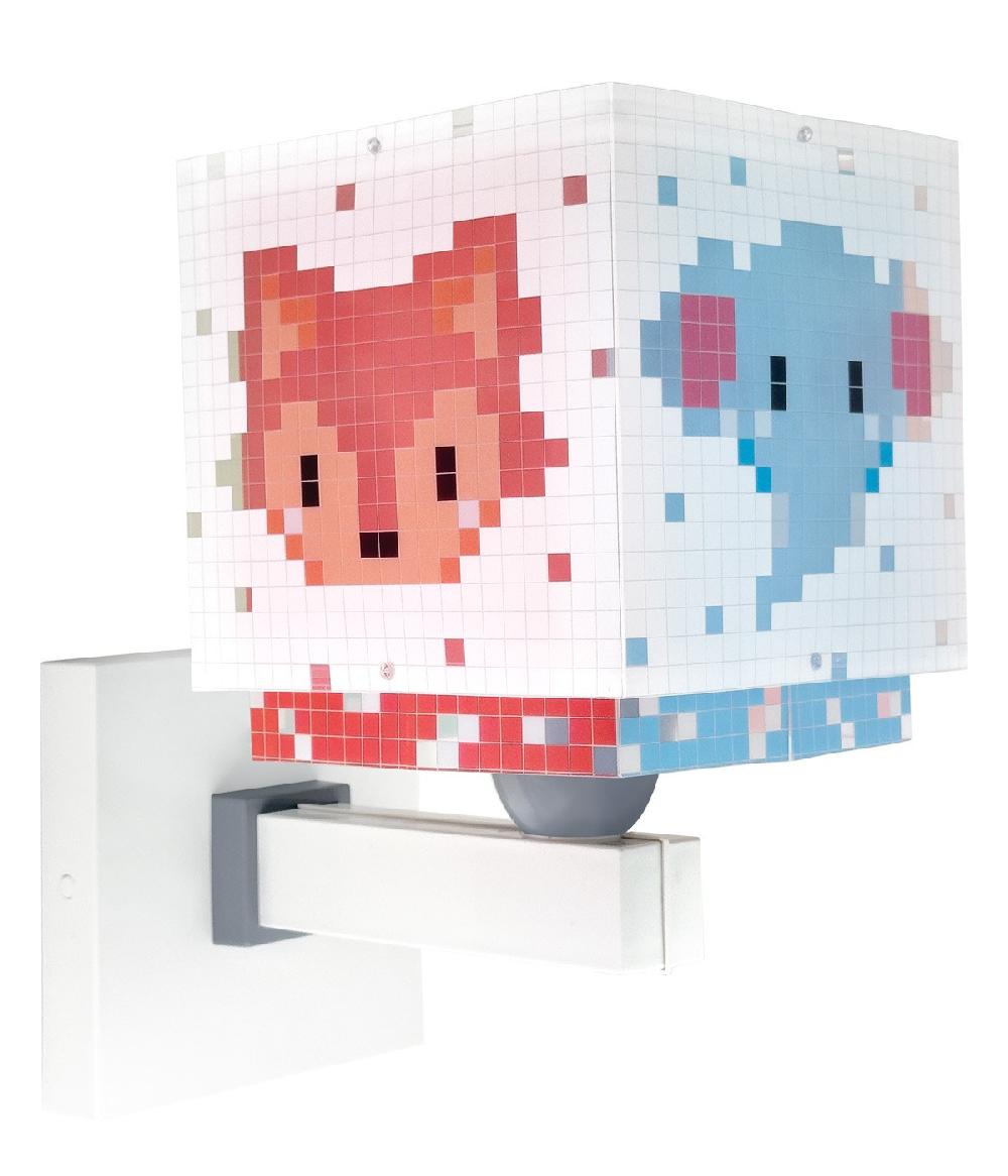 Dansi Aplique De Pared Infantil Little Pixel