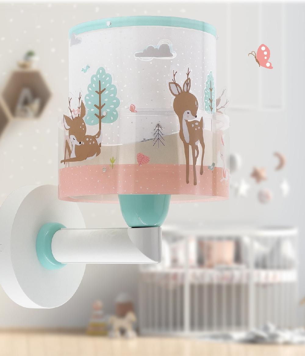 Dansi Aplique de pared infantil Loving Deer ciervo