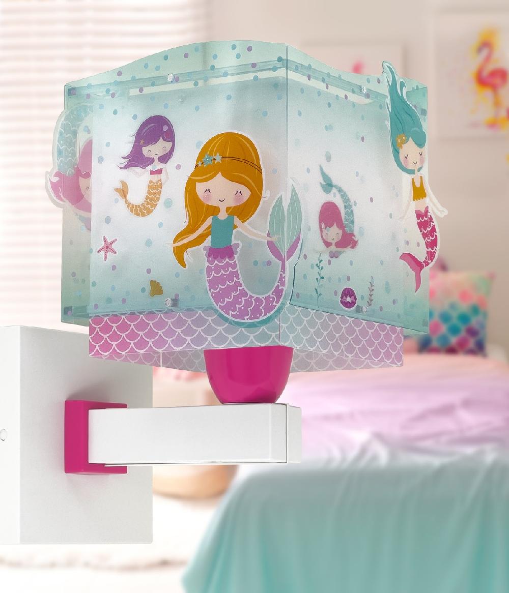 Dansi Aplique de pared infantil Mermaids Sirenas