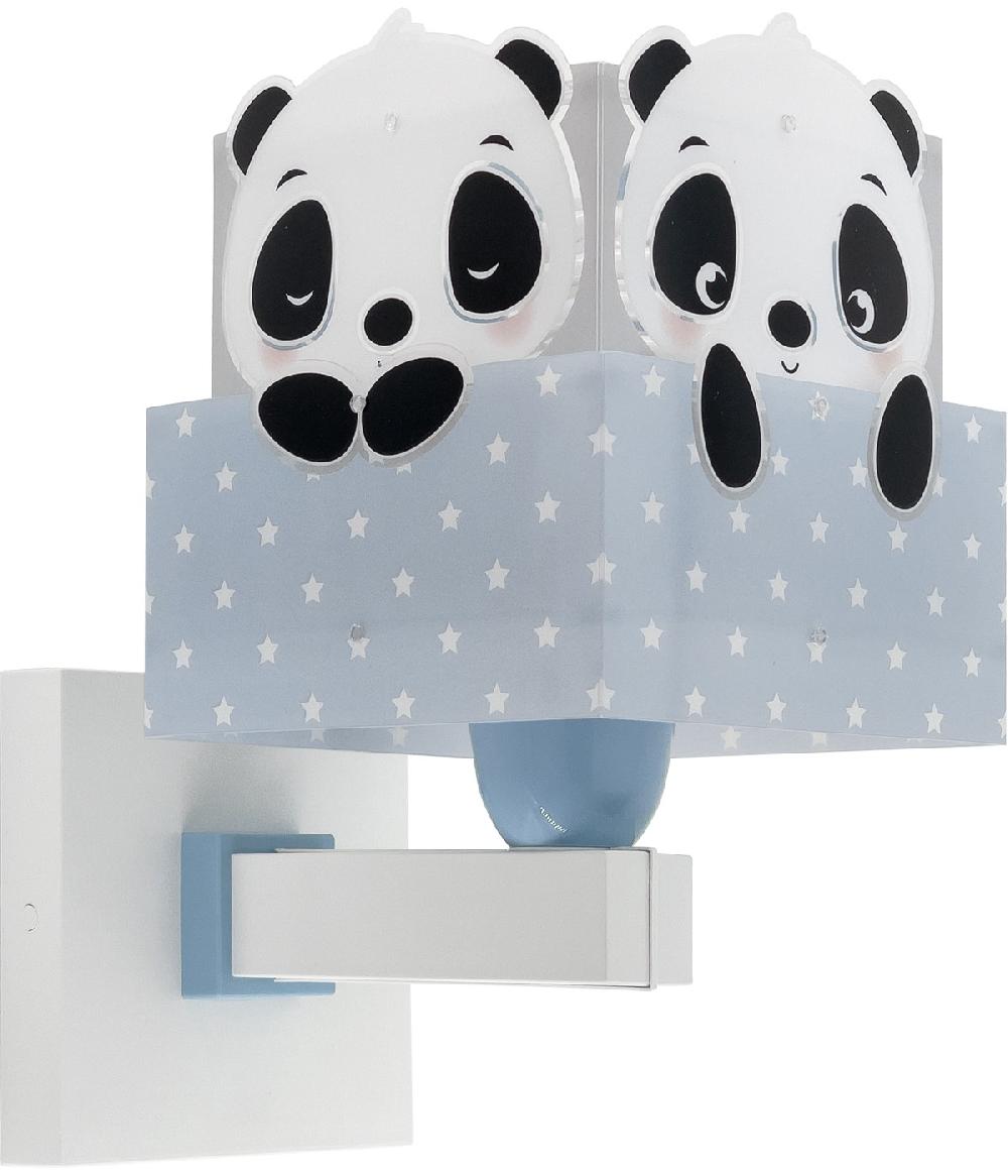 Dansi Aplique De Pared Infantil Panda Azul