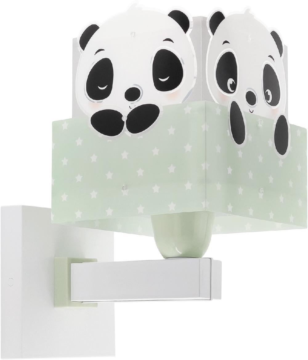 Dansi Aplique De Pared Infantil Panda Verde