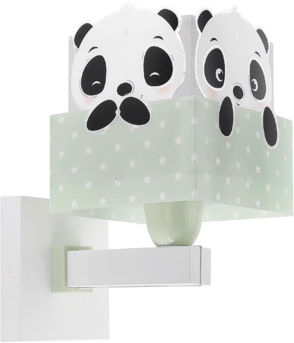 Dansi Aplique De Pared Infantil Panda Verde