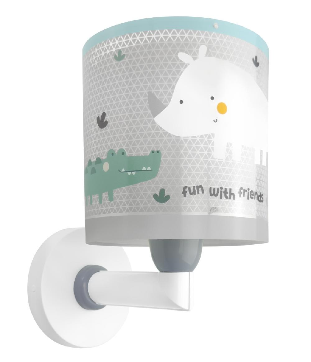Dansi Aplique De Pared Infantil Rhino & Croco
