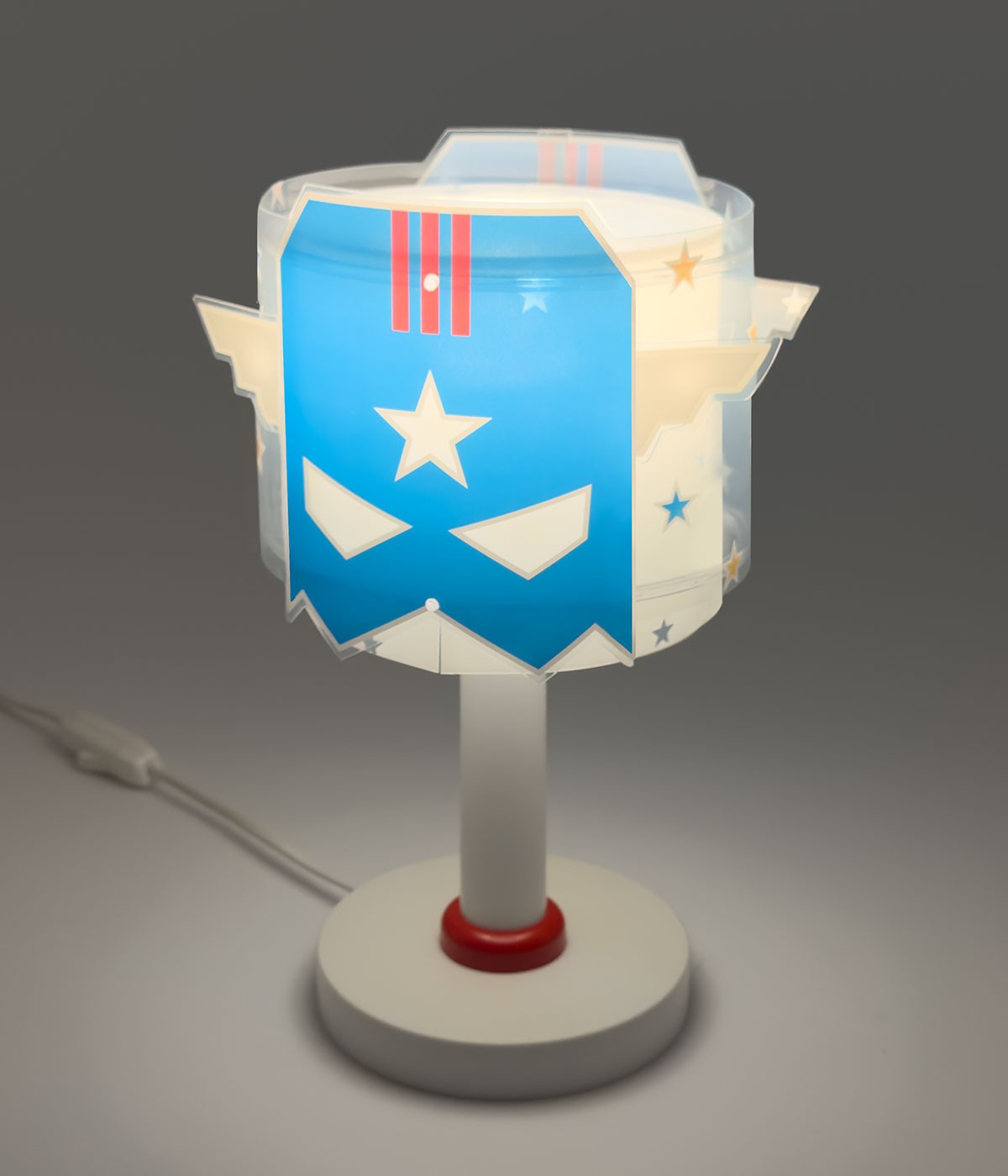 Dansi Lámpara De Mesa Infantil Blue Hero