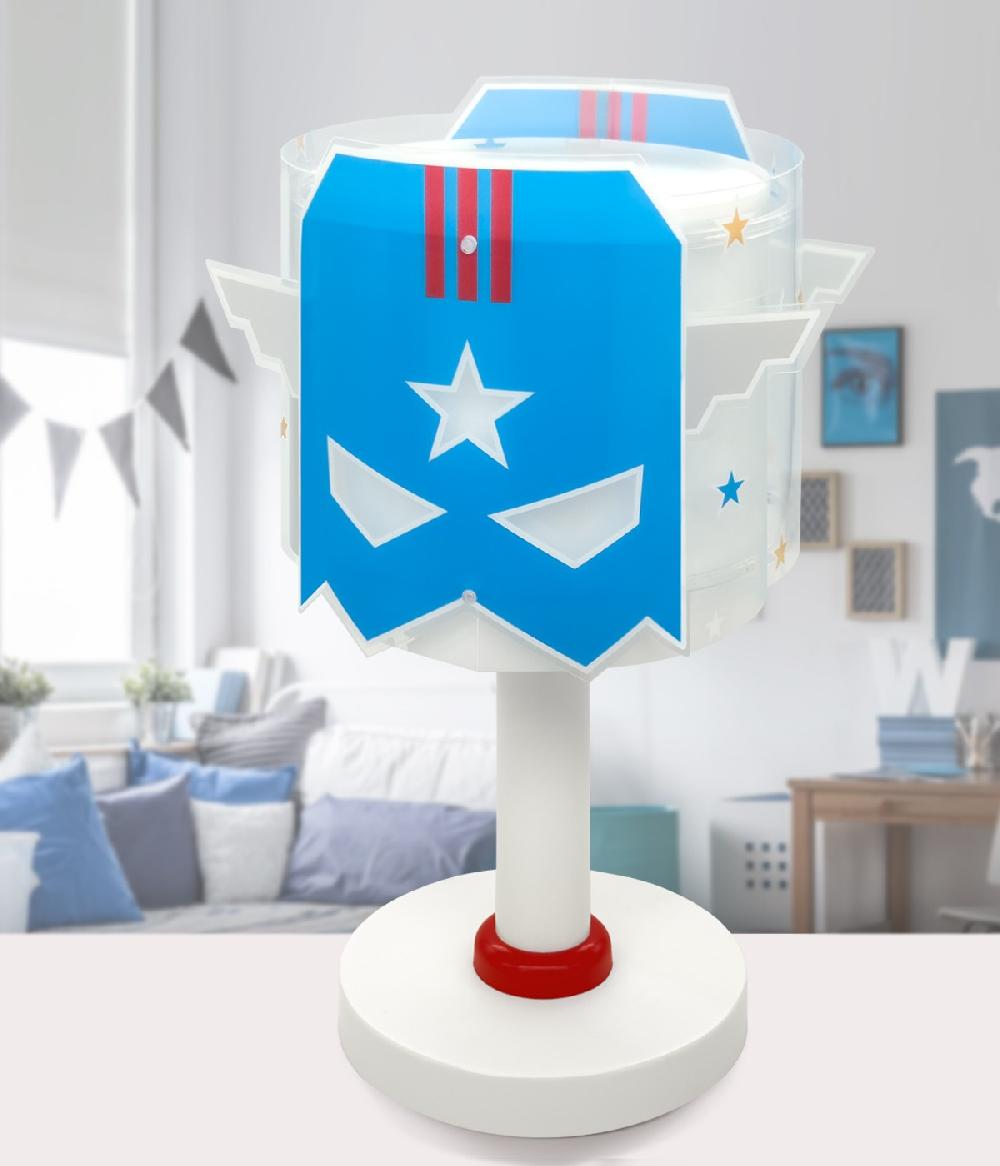Dansi Lámpara de mesa infantil Blue Hero
