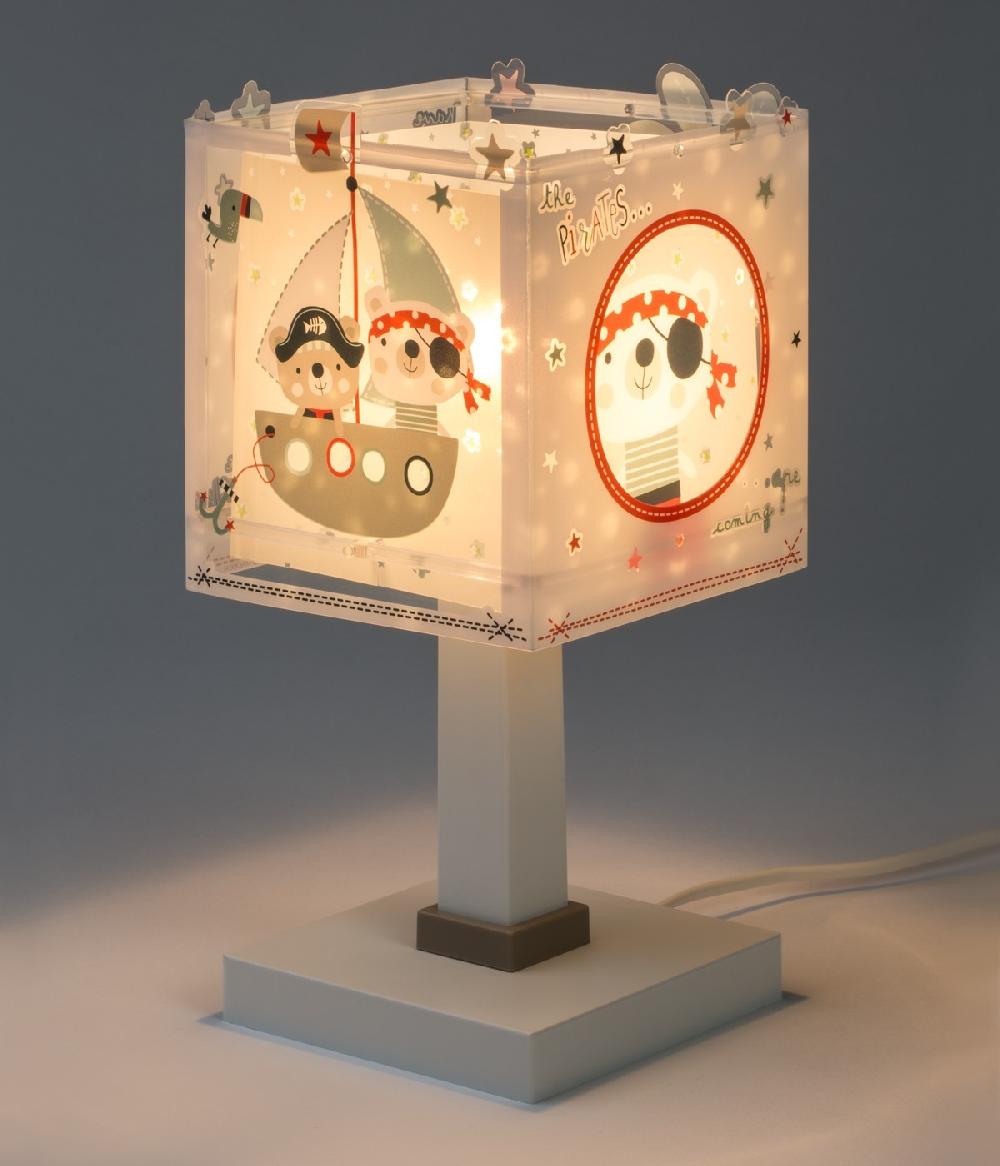 Dansi Lámpara De Mesita Infantil The Piratas