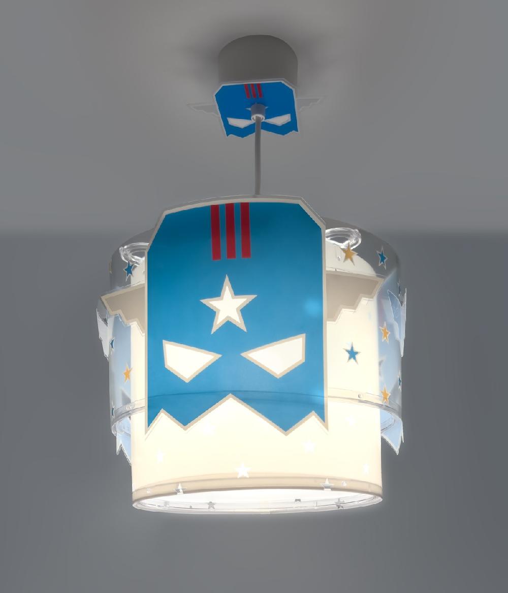 Dansi Lámpara De Techo Infantil Blue Hero