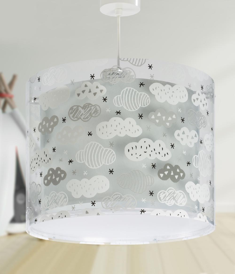 Dansi Lámpara de techo infantil Clouds Nube gris