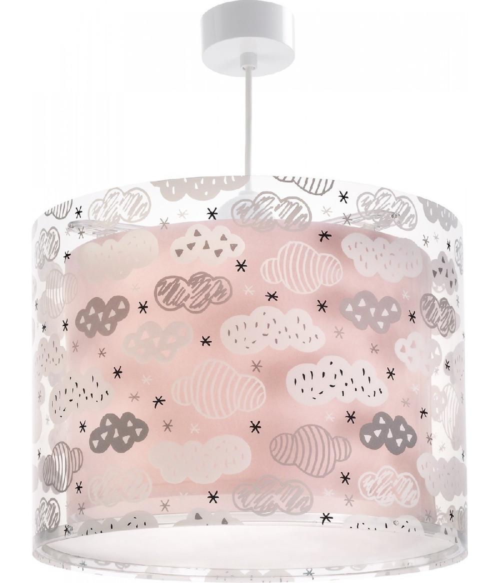 Dansi Lámpara De Techo Infantil Clouds Nube Rosa