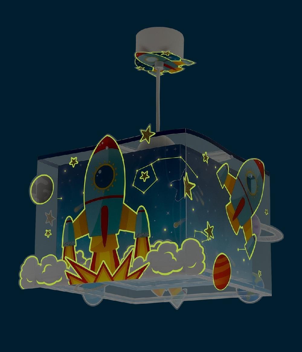 Dansi Lámpara De Techo Infantil Cohete Rocket