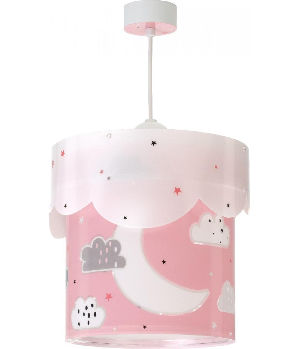 Dansi Lámpara De Techo Infantil Moon Luna Rosa