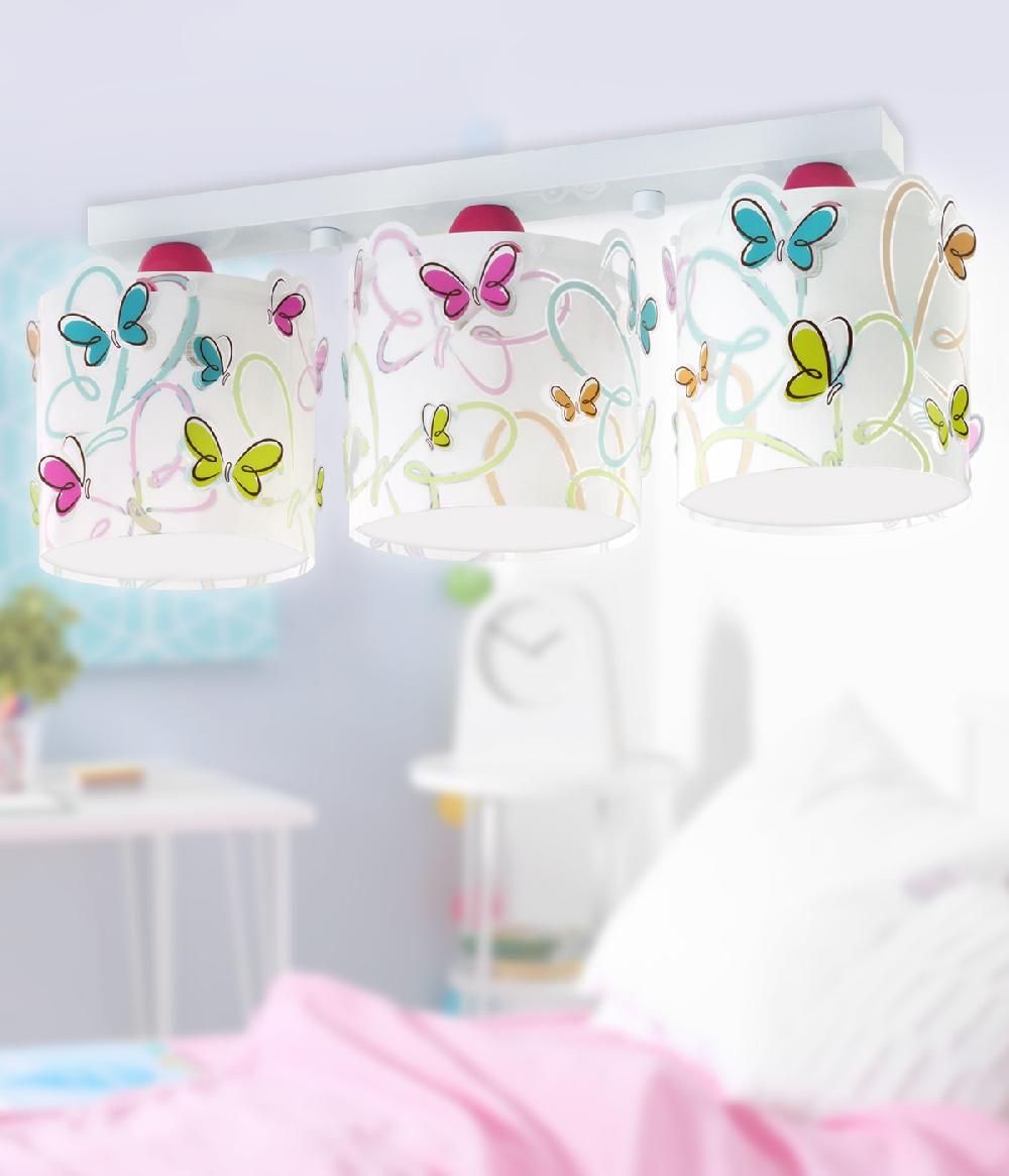Dansi Plafón de techo 3 luces Butterfly Mariposas