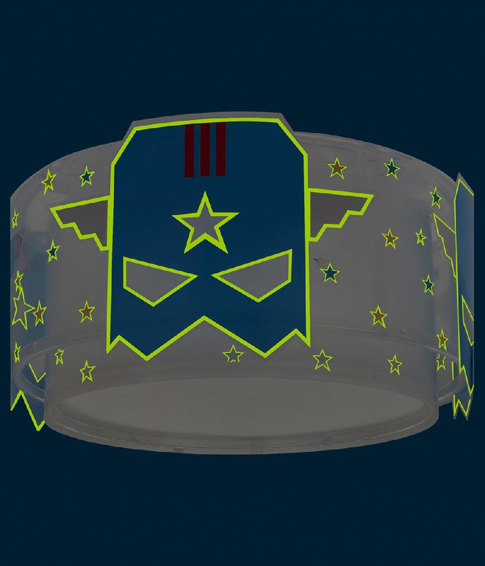 Dansi Plafón De Techo Infantil Blue Hero