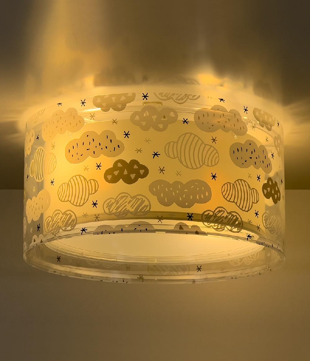 Dansi Plafón infantil Clouds Nube gris