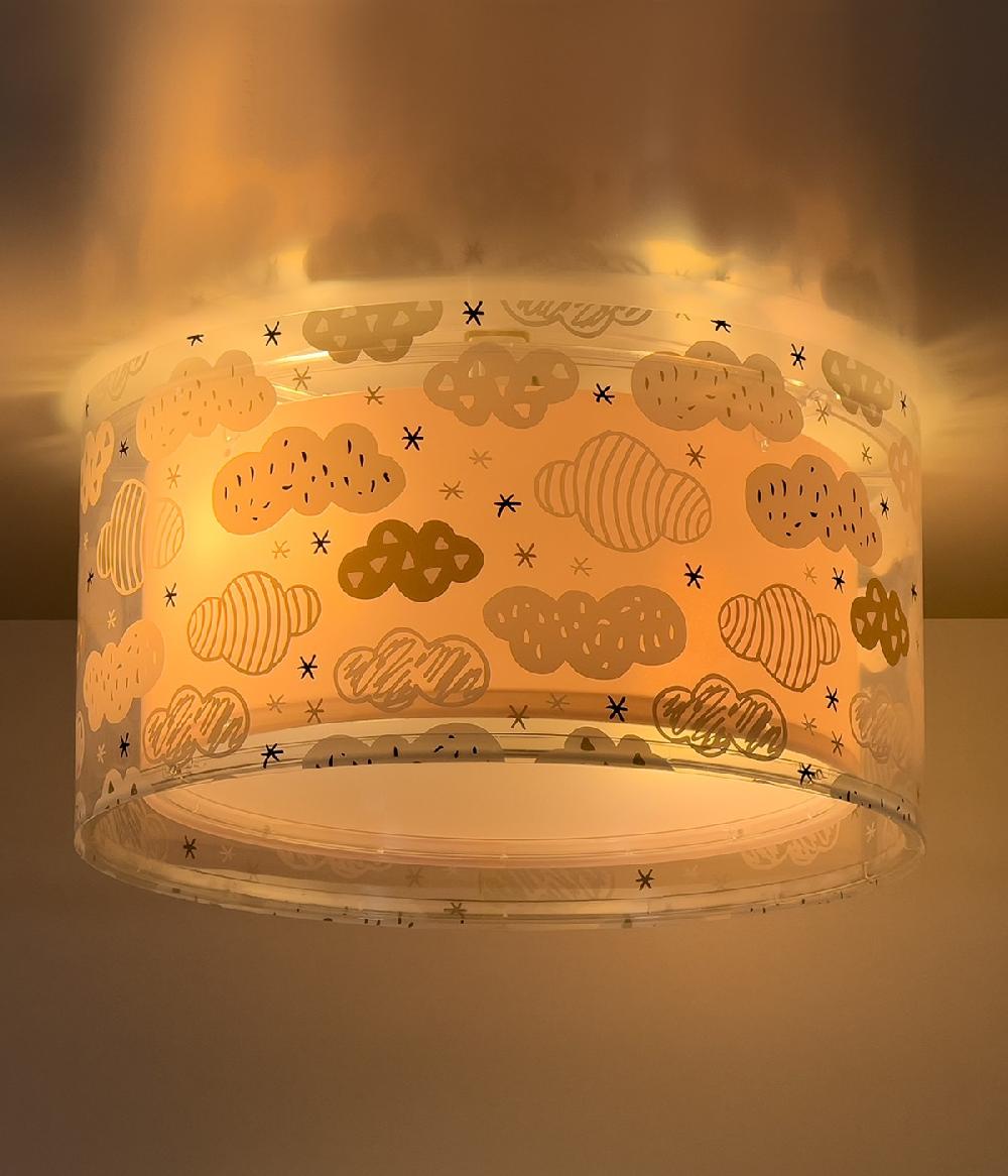 Dansi Plafón infantil Clouds Nube rosa