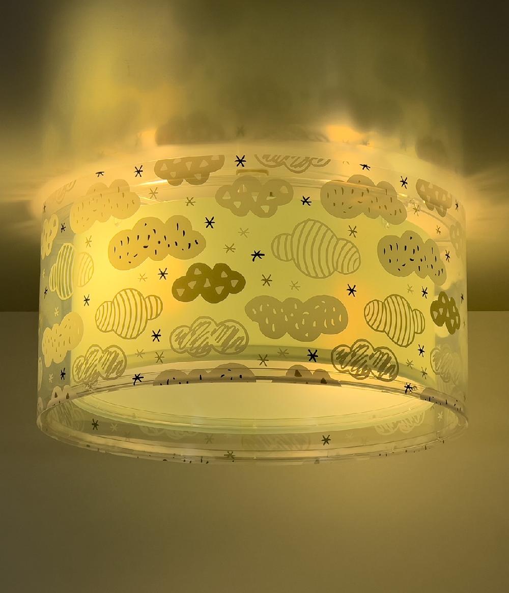 Dansi Plafón infantil Clouds Nube verde