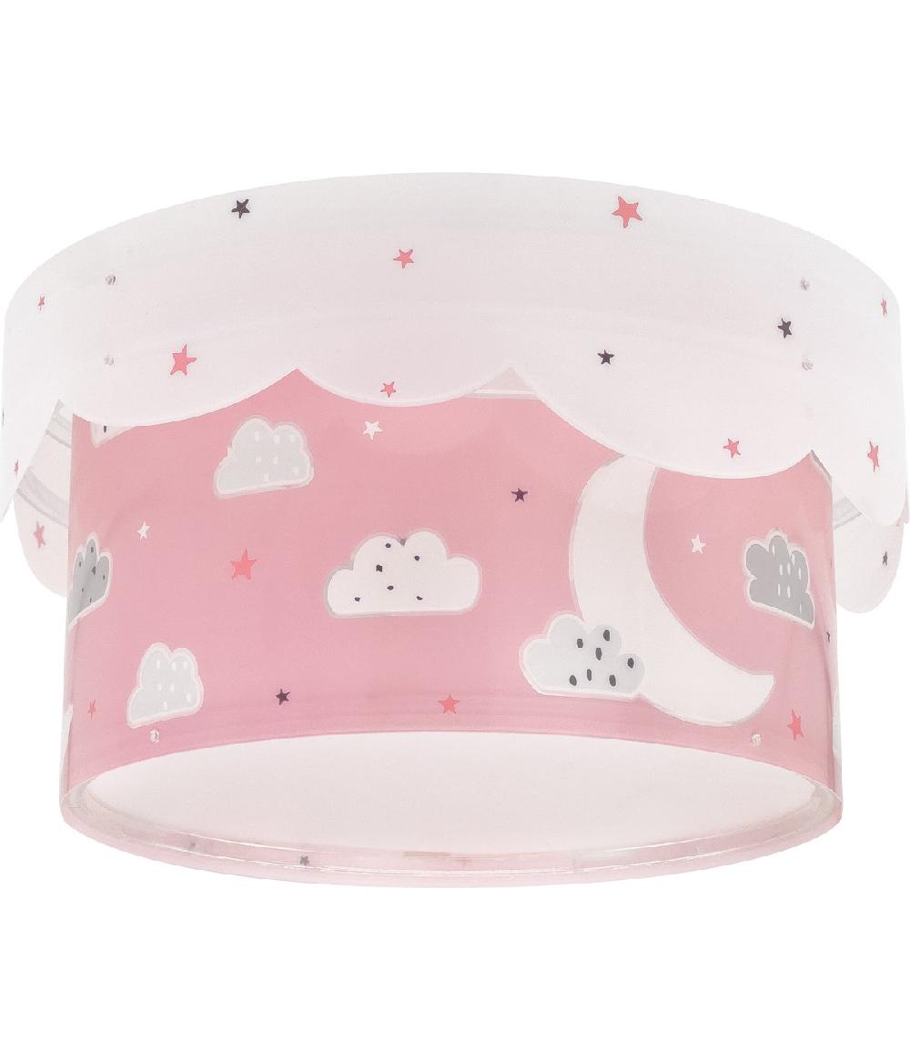 Dansi Plafón Infantil Moon Luna Rosa