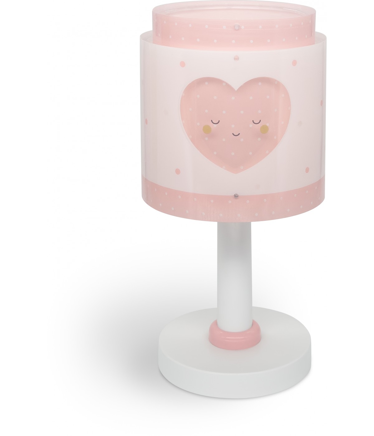Dansi Lámpara De Mesa Infantil Baby Dreams Corazón Rosa