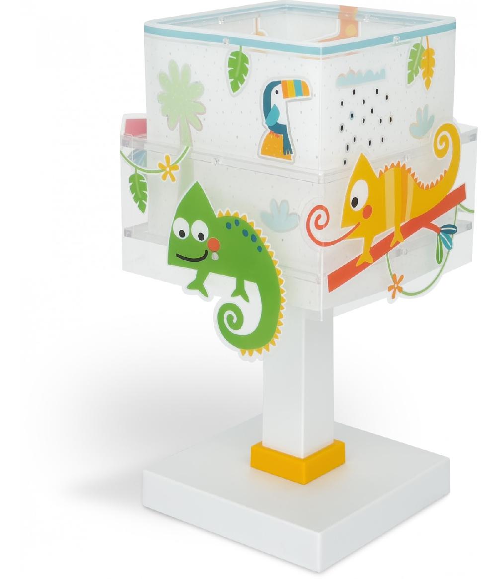 Dansi Lámpara De Mesa Infantil Happy Jungle Camaleón Animales