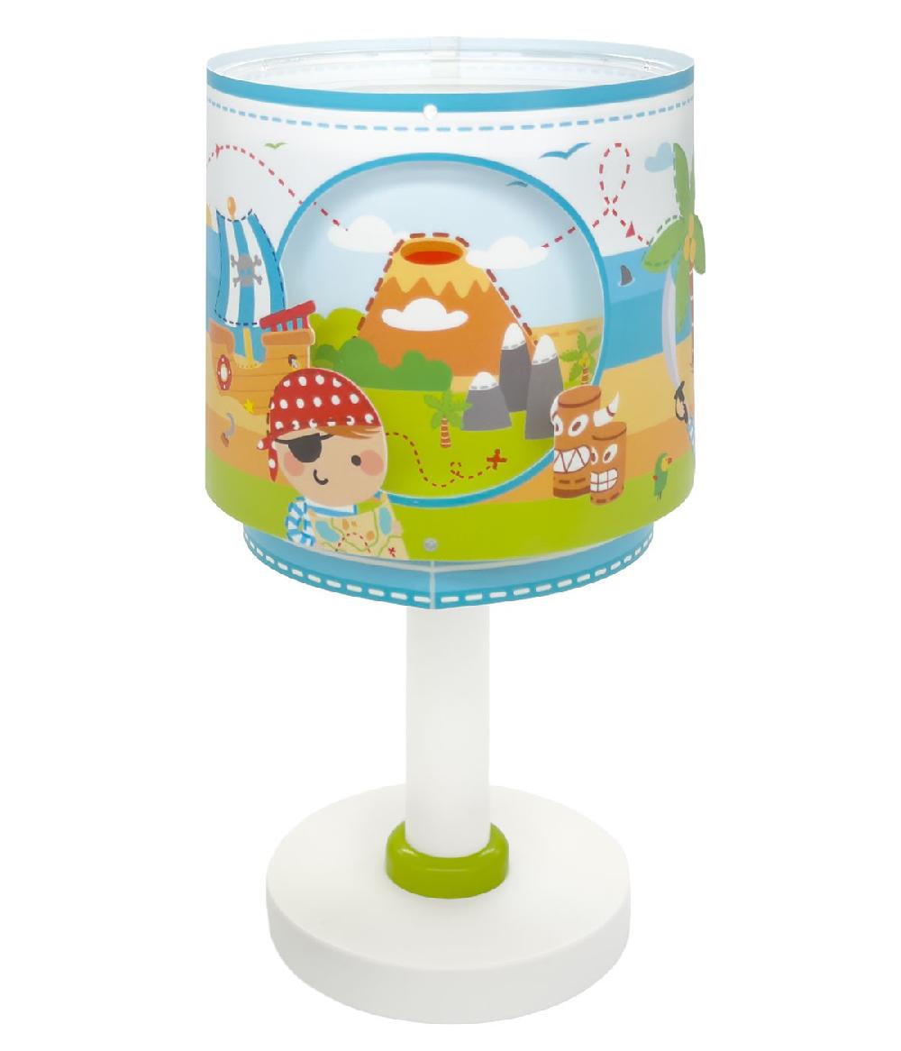 Dansi Lámpara De Mesa Infantil Pirate Island Isla Pirata