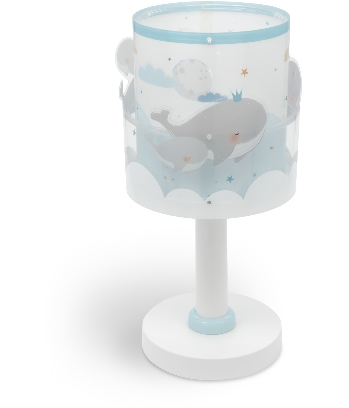 Dansi Lámpara De Mesa Infantil Whale Dreams Ballenas Azul