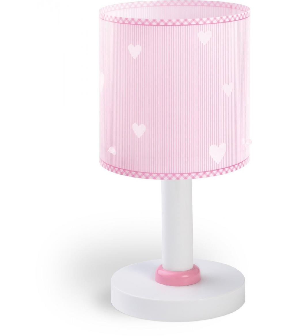 Dansi Lámpara De Mesita Infantil Sweet Dreams Corazones Rosa