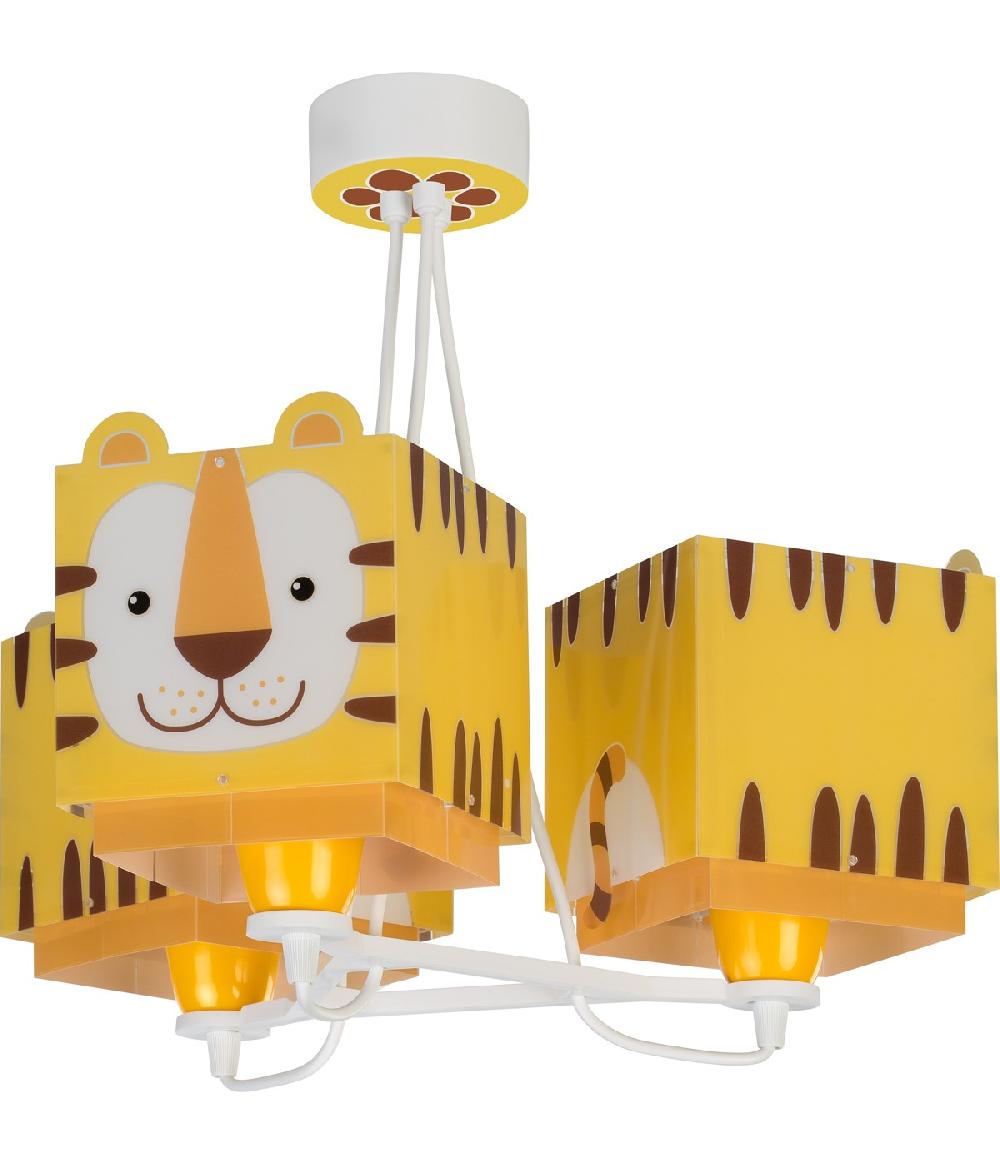 Dansi Lámpara De Techo 3 Luces Infantil Little Tiger Pequeño Tigre