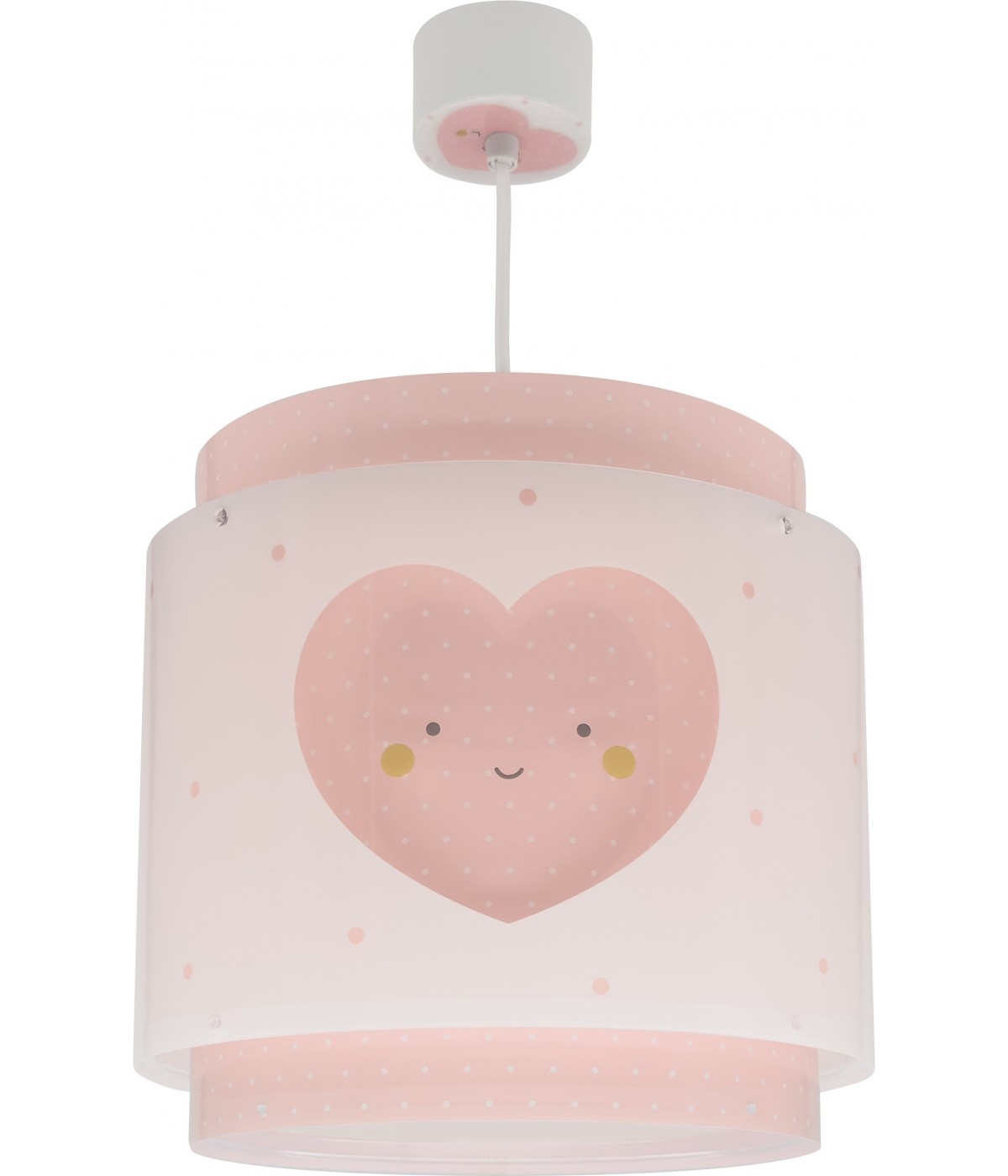 Dansi Lámpara De Techo Infantil Baby Dreams Corazón Rosa