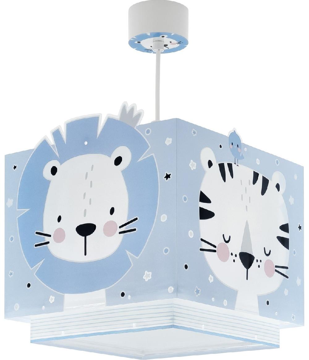 Dansi Lámpara De Techo Infantil Baby Jungle Animales Bosque Azul