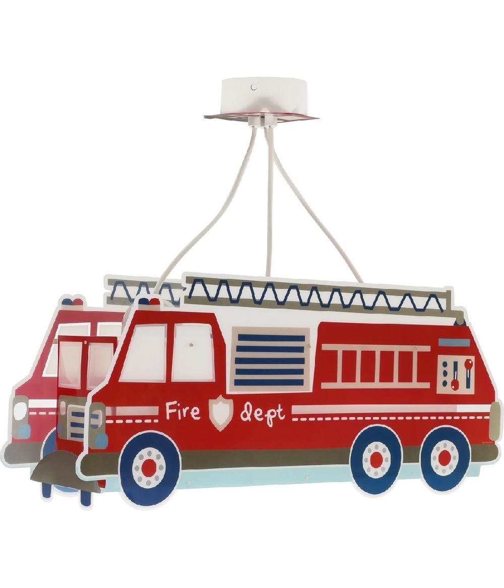 Dansi Lámpara de techo Infantil Fire Truck Camión Bomberos