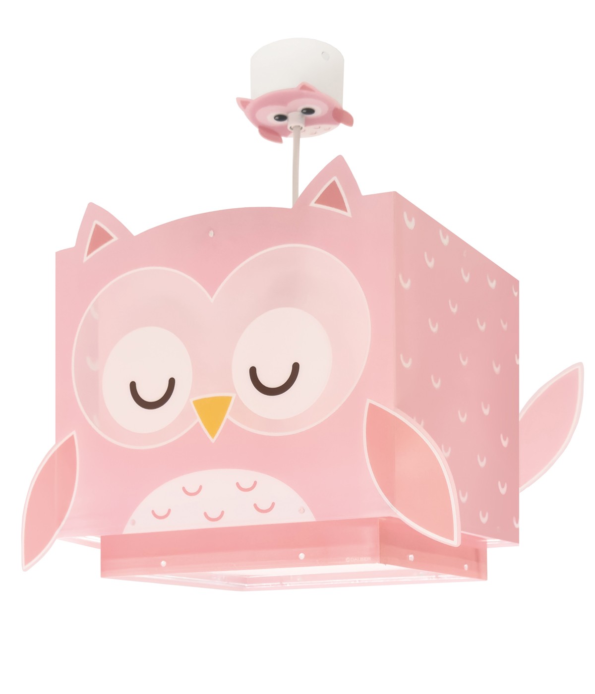 Dansi Lámpara De Techo Infantil Little Pink Owl Búho Rosa