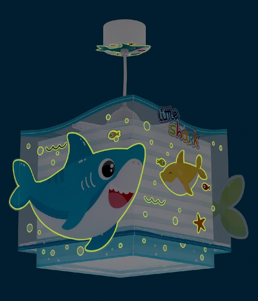 Dansi Lámpara De Techo Infantil Little Shark Pequeño Tiburón