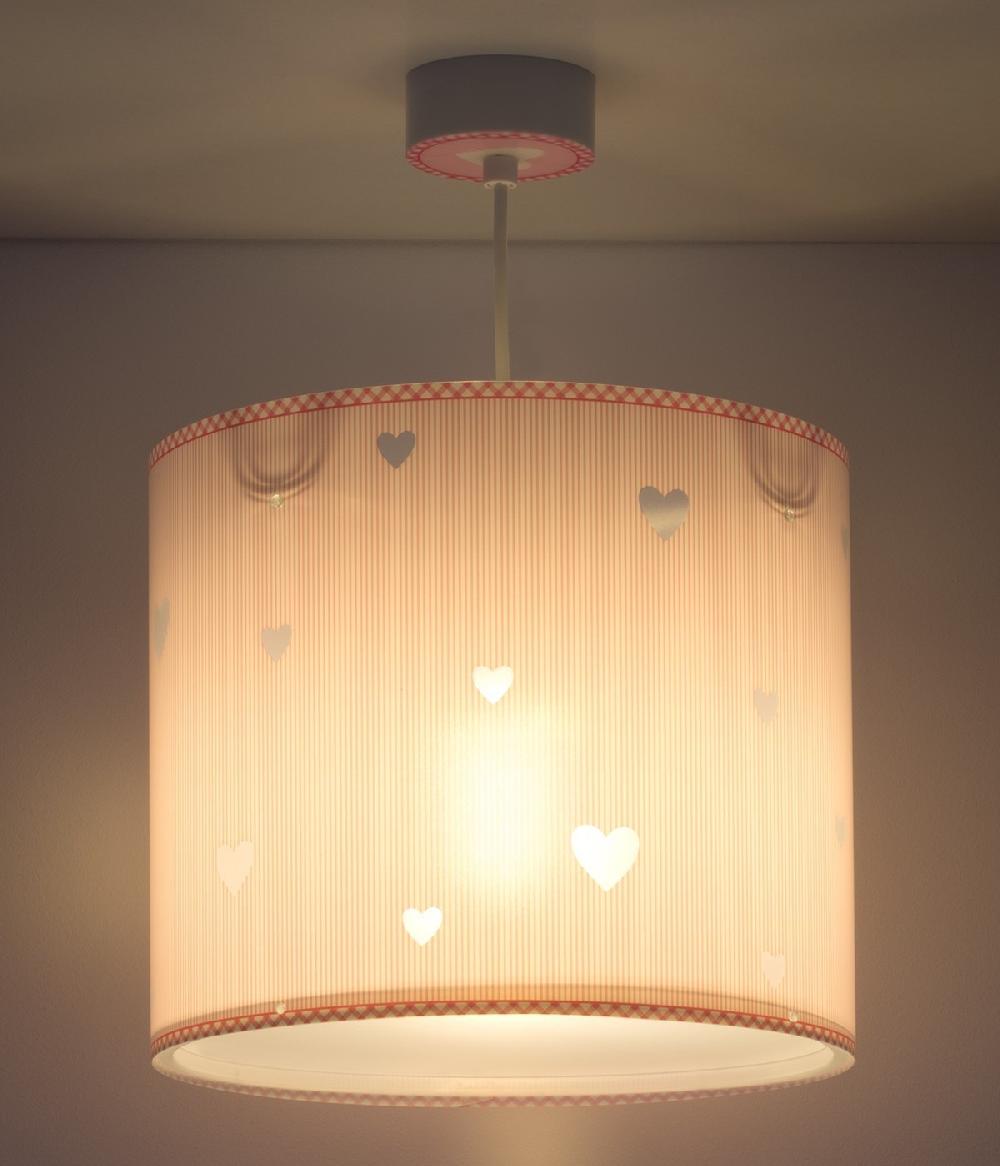 Dansi Lámpara De Techo Infantil Sweet Dreams Corazones Rosa