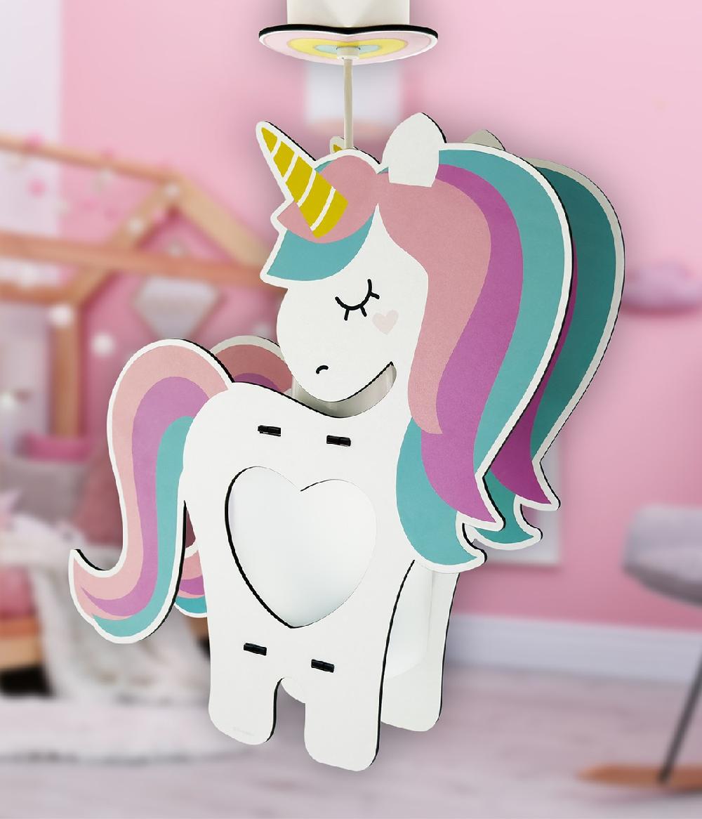 Dansi Lámpara de techo infantil Unicornio - eco friendly