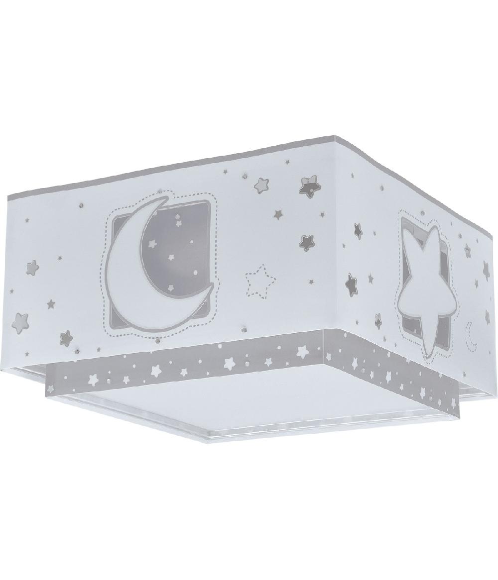 Dansi Plafón infantil Moonlight Luna y Estrellas gris