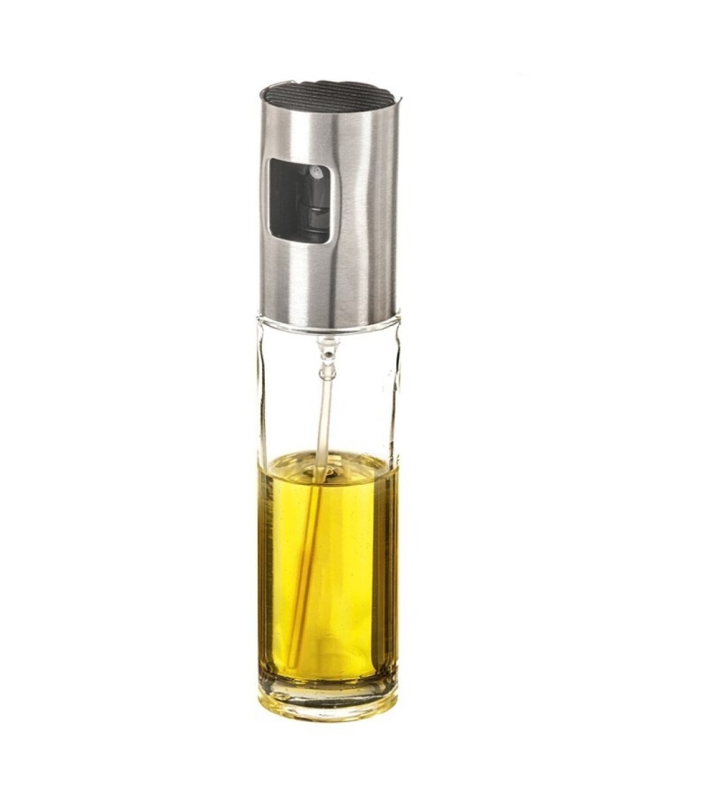 Dcasa Aceitera de spray cristal antigoteo para mesa de cocina de 100 ml aceitera con dispensador accesorios freidora sin aceite