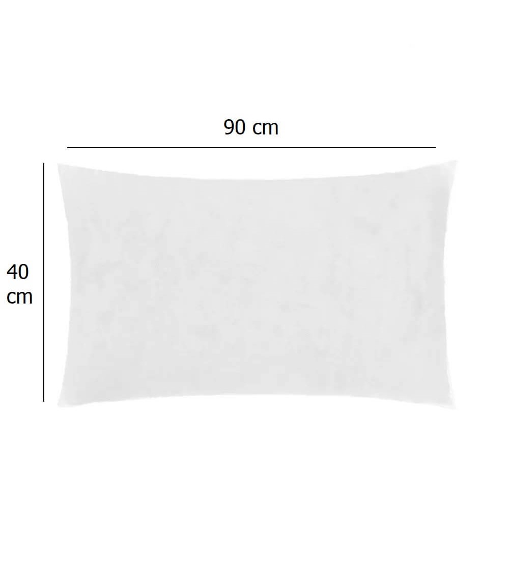 Dcasa Almohada Antiácaros Individual Blanca De Microfibra De 90x40 Cm Para Cama 90 Y 180 Cm