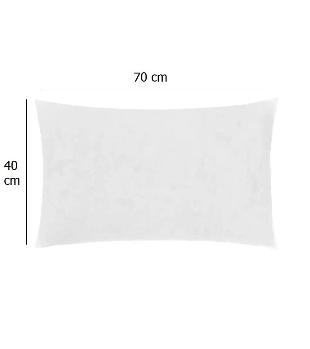 Dcasa Almohada Antiácaros Individual Blanca De Microfibra De 70x40 Cm Para Cama 80 135 Y 150 Cm