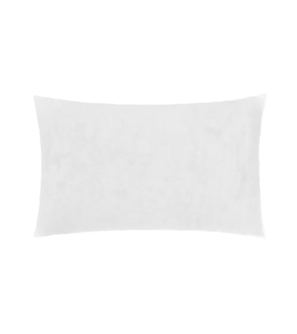 Dcasa Almohada antiácaros individual blanca de microfibra de 90x40 cm para cama 90 y 180 cm