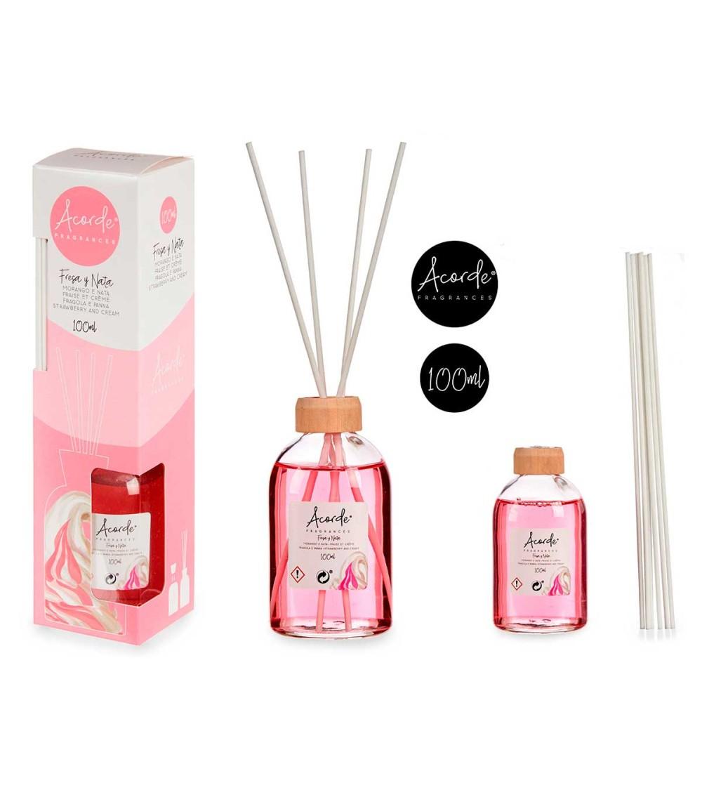 Dcasa Ambientador Mikado 100ml Con Varilla Fresa Y Nata