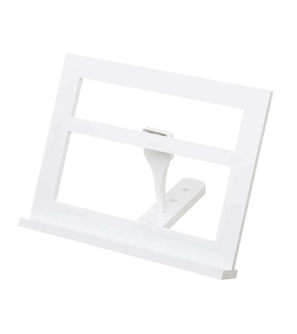 Dcasa Atril plegable de 3 posiciones de madera de pino blanco de 30x24 cm